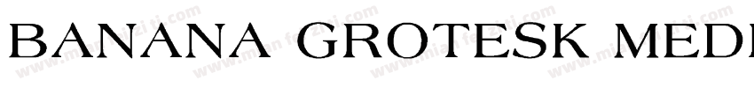 BANANA GROTESK MEDIU字体转换